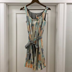 BCBGeneration Grey Multicolored Cocktail Dress
